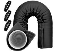 Manchon Isolant pour Tuyau de Climatiseur - 5-5.9 - 3 sangles réglables- Protection conduit ventilation - Installation facile -Noir