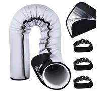 Manchon isolant pour tuyau d'échappement AC de 150 cm, pour tuyaux de 12,7 cm et 15,9 cm, barrière thermique à 3 couches avec sangles réglables