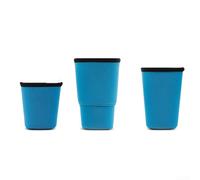 Manchon isotherme en néoprène réutilisable pour boissons chaudes - Prise en main confortable - Convient pour diverses tasses - Bleu - Taille M