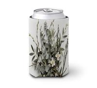 Manchon isotherme en néoprène réutilisable pour boissons froides et chaudes - Blanc naturel