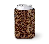Manchon isotherme pliable en néoprène pour boissons froides et chaudes - Imprimé léopard