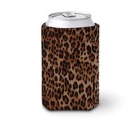 Manchon isotherme pliable en néoprène pour boissons froides et chaudes - Imprimé léopard