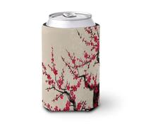 Manchon isotherme pliable en néoprène pour boissons froides et chaudes Motif floral japonais