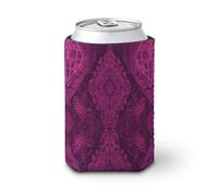 Manchon isotherme pliable en néoprène standard réutilisable pour boissons froides et chaudes Magenta clair et violet