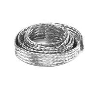 Manchon métallique tressé en cuivre étamé largeur de sangle de terre 5-100Mm, longueur de fil Flexible 1 mètre adapté aux connexions électriques(Width 28mm)