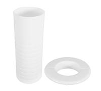 Manchon Mural pour Climatiseur 60mm en PVC Blanc, Installation Facile | Compatible Universellement Lignes de Condensation et Tuyaux, Usage Intérieur Extérieur, Résiste aux UV