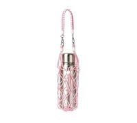 Manchon pour bouteille d'eau | Sac portable réglable en coton - Porte-gobelet - Pour voyage, camping, randonnée, pêche, cyclisme, plage, shopping, gym, entraînement, rose, Refer to description