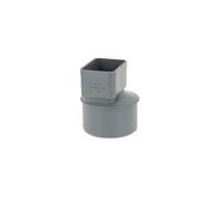 Manchon PVC Ø100 pour sortie tube alu 82 x 56 mm gris - jardiboutique