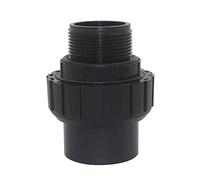 Manchon raccord union mixte coller ID50 fileté male 1-1/2 joint torique o ring embout pvc pression pompe filtre sable piscine
