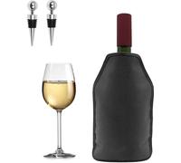 Manchon réfrigérant pour bouteille de vin, noir et gel