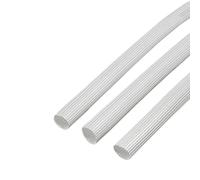 Manchon Tressé En Fibre De Verre De 5 Mètres, Gaine Tressée Isolante, Tube En Fibre De Verre Haute Température 600 °C(White,12mm)