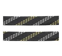 Manchon tressé extensible isolé en PET de 10M, Tube en maille de Nylon haute densité, couverture d'enveloppe de fil, gaine de câble de Protection(Black Gold Silver,12mm)