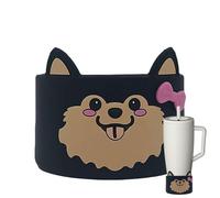 Manchons de Café en Silicone - Manchons En Silicone Pour Tasses Avec Animaux Mignons,Porte-Mugs Isolants - Pour Maison Café Bureau Vacances Voyage Thé et Boissons Chaudes Froides