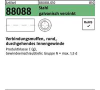Manchons de connexion,rond 88088 M10x25x13 pcs, vz 880880100100025 (100 pièces)