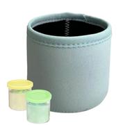 Manchons de glace taille pint - Tissu caoutchouc 9,2x9,2x9cm | Accessoires Creami Deluxe | Couvercle de gobelet à glace, pinthugger anti-fuite pour yaourts, desserts glacés et boissons froides