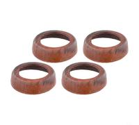 Manchons en cuir de vachette 5,1 cm pour pompe à poignée Manchons en cuir | Lot de 4 pièces, convient au modèle 75, restaure le débit d'eau, réparation facile, cuir de vache marron
