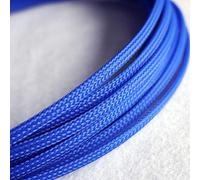 Manchons en Pet de 10M, tressés Plats et serrés, Fil de câble Extensible, Peau de Serpent, Protecteur de Cordon Durable for différentes Tailles de câbles(Blue,16mm)