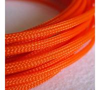 Manchons en Pet de 10M, tressés Plats et serrés, Fil de câble Extensible, Peau de Serpent, Protecteur de Cordon Durable for différentes Tailles de câbles(Orange,3mm)