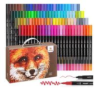 mancola 100 Couleurs Feutres Coloriage Adultes, Feutre Aquarelle Stylo Pointe Fine, Pour Professionnel Dessin,Coloriage Mandala MA-100B
