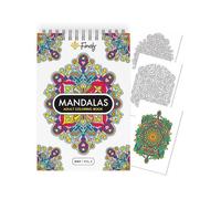 Mandalas a Colorier Adulte Réduit le Stress A4 | Mandala Adulte Anti Stress | Cahier de Coloriage Mandala | Jour LIVRE DE COLORIAGE