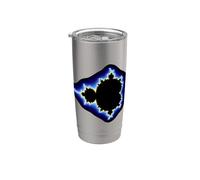 Mandelbrot Electrique Set Fractale Géométrie Rétro Formes Mania Gobelet isotherme en acier inoxydable double paroi