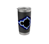 Mandelbrot Electrique Set Fractale Géométrie Rétro Formes Mania Gobelet isotherme en acier inoxydable double paroi