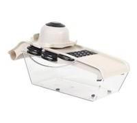 Cook Concept – Mandoline KD0002 – Ergonomique, réservoir, 5 accessoires, lame inox – Beige