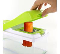 Mandoline - Cook Concept - 5en1 - Multifonction - Vert Et Blanc