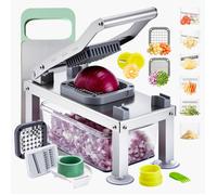 Mandoline Cuisine Hachoir à Légumes Coupe-VEVOR-Légumes Tout-en-un avec 9 Lames en Acier Inoxydable et Récipient