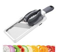 Mandoline Cuisine Inox Professionnelle, Coupe Legume Multifonctions, Mandoline Réglable En Acier Inoxydable, Avec Protège Main De Sécurité, Mandoline Manuelle