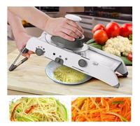 Mandoline de Cuisine - CLOUDSEMI - Multifonctions - Pliable Réglable - Inox/ABS - 3 boutons réglables