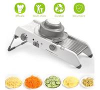 Mandoline de Cuisine Multifonctions Professionnel - Mandoline Légumes Pliable Réglable en Acier Inoxydable de Haute Qualité et- ABS