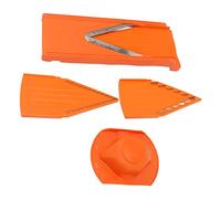 Mandoline de Cuisine V Blade - 3 Lames en Acier Inoxydable, Fond en Plastique ABS, Protège-main - Trancheuse à Légumes Tranchante pour Trancher Pommes, Oignons, Tomates et Citrons