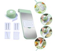 Mandoline électrique - DEMA - Facile à nettoyer - Protège-mains inclus - Râpe à légumes - Trancheuse 4 en 1