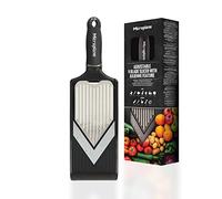 Mandoline en V réglable avec râpe à julienne, avec la pince protège-doigts inclus