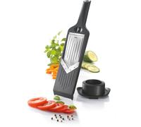 GEFU Mandoline Violi – Éminceur à légumes réglable V-Cutter Plastique Noir 32 x 9 x 5,5 cm