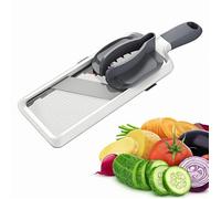 Mandoline manuelle ergonomique, coupe-légumes réglable, coupe-oignons et pommes de terre pour salade, 3 épaisseurs de coupe