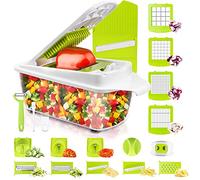 Mandoline Multifonctions 23pcs Coupe Legume Multifonctions des Decoupe legumes Rapidement et Uniformément
