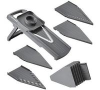 Mandoline universelle Slice-V, 5 inserts, gris