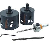 Mandrex | UltraXcut TCT - set Ø 68 / 83 mm avec mèche centrale et support