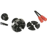 Mandrin 4 Mors Concentriques FARTOOLS, Ouverture 10-63 mm, Diamètre M18 25,4/8TPI mm, Adaptateur M18, Noir et Gris