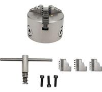 mandrin à 3 mors à centrage automatique, diamètre 80mm, 100mm, 125mm, haute précision 0,07mm, 80 mm