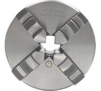 Mandrin à 4 mors à centrage automatique - K12-80 - 80 mm (8 cm) - Mandrin à molettes manuel - Fer/acier - Argent
