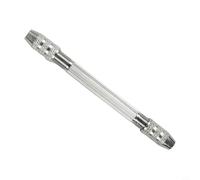 Mandrin à double tête 0,3-3,2 mm plage de serrage, alliage d'aluminium chromé, tendeur de précision pour bois, ambre, plastique, outils de réparation de bijoux, argent 105 mm