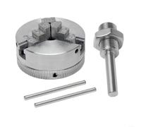 Mandrin à quatre mâchoires Z011A en alliage de zinc, mandrin rotatif à 4 mâchoires avec filetage X1 pour mini tours, envergure 12-65 mm extérieure/1,8-56 mm intérieure (B)