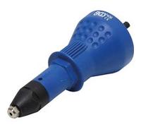 Adaptateur de rivet pour visseuse - BGS TECHNIC - Transforme chaque perceuse en une pince à rivet - Bleu