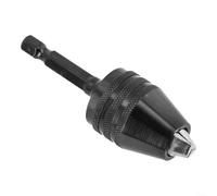 Mandrin Auto-Serrant 0.6-8mm, Queue Hexagonale 1/4 Pouces | Pour travaux manuels, métal pour robuste, usage pour professionnel, queue 1/4 pouce, noir