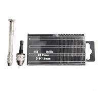 Mandrin Autoserrant 0.3-3.6mm Queue Hexagonale 1/4 Pouces(21PCS) | Queue hex 1/4 pouce, serrage manuel rapide, visseuses électriques, aluminium durable