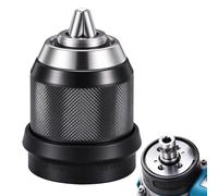 Mandrin de perceuse autoserrant Adaptateur perceuse-visseuse 9,5 mm 0,8-13 | Mandrins À Serrage Rapide Pour Mécaniciens Électriciens Maison Industrie Atelier Garage Studio Construction Noir