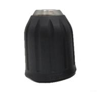 Mandrin de perceuse de 10 mm 3/8-24UNF - Changement rapide en métal sans clé pour perceuses électriques, outil serré à la main, porte-embout avec poignée antidérapante pour bois (noir)